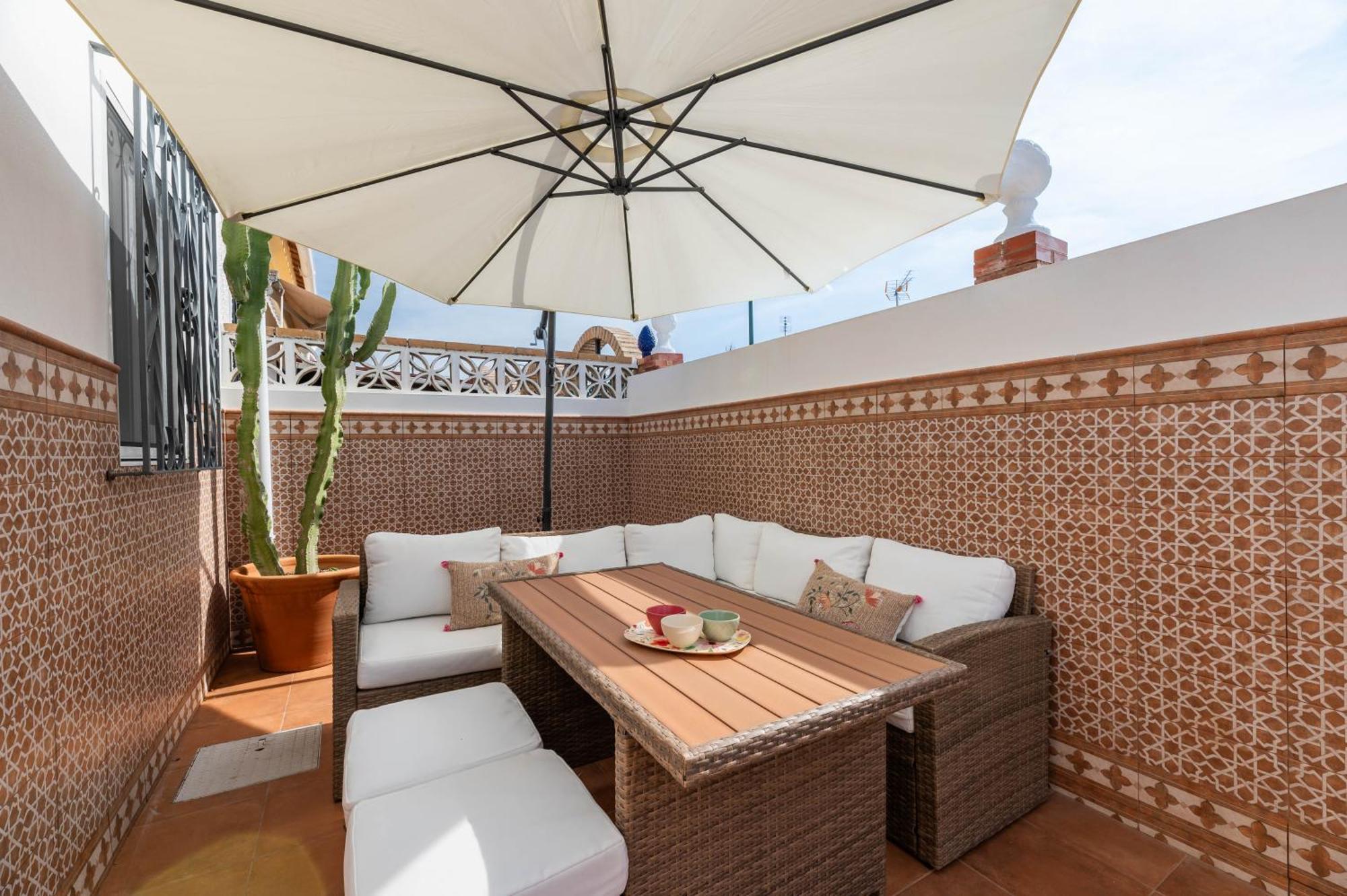 Casa Silvia - Piscina Y Playa Villa Malaga Bagian luar foto